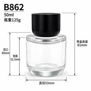 B862 perfume glass bottle