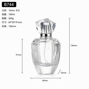 B744 perfume glass bottle