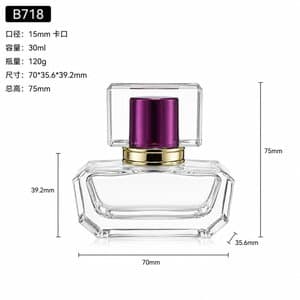 B718 perfume glass bottle