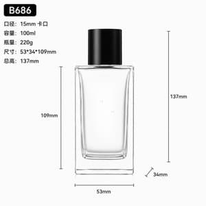 B686 perfume glass bottle