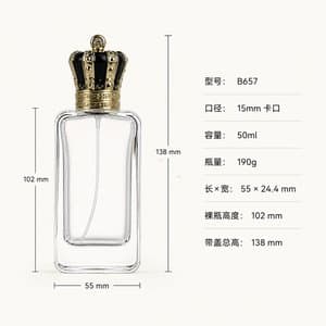 B657 perfume glass bottle