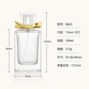 B663 perfume glass bottle
