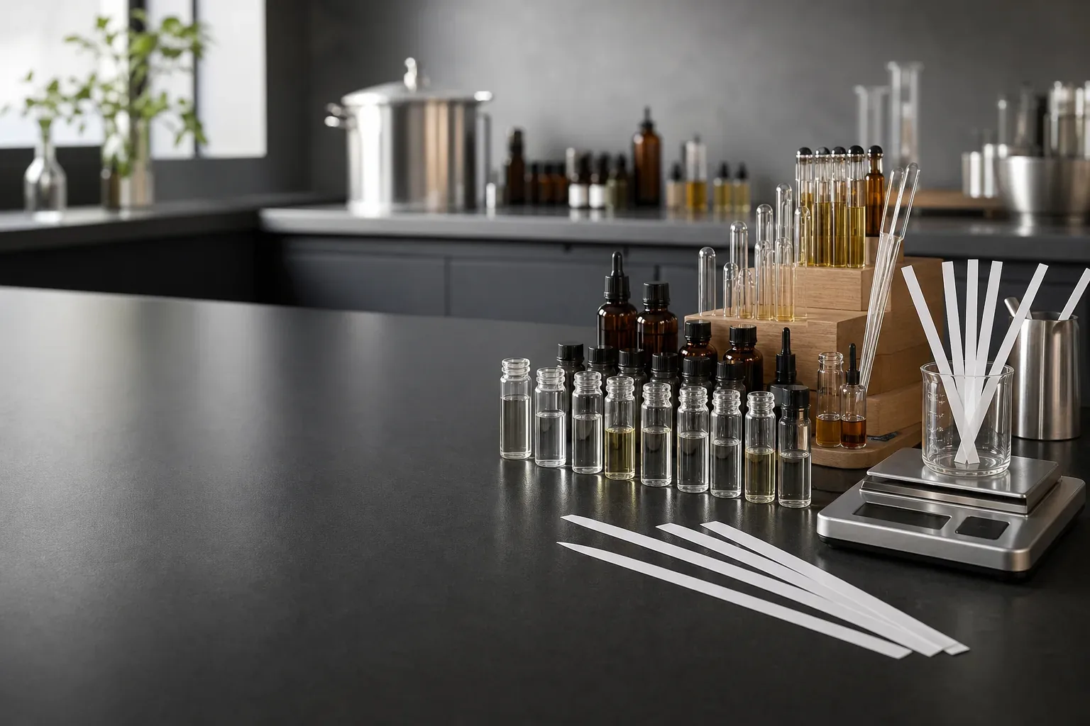 Sample Development visual for custom perfume manufacturing