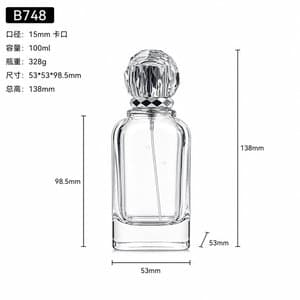 B748 perfume glass bottle