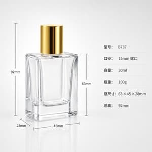 B737 perfume glass bottle