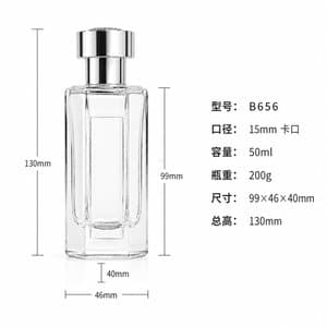 B656 perfume glass bottle
