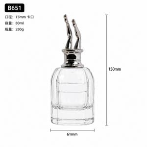 B651 perfume glass bottle