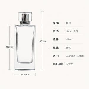 B646 perfume glass bottle